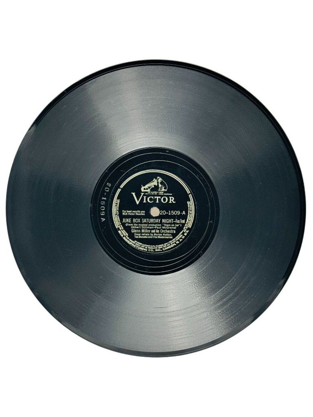 Glenn Miller Juke Box Saturday Night 10 Inch Shellac 78 RPM Victor 20-1509